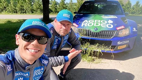 Vaidotas Žala ir Andris Malniekas Rally Žemaitijoje