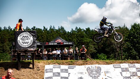 Motokroso čempionato etapas Mickūnų MX parke Anyk&scaron;čiuose