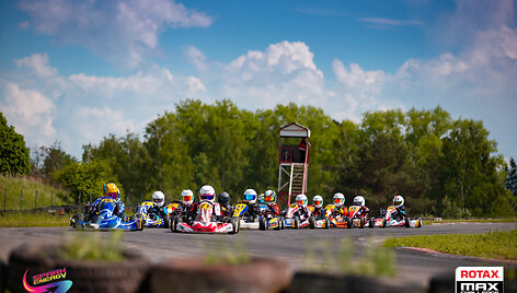 Rotax Max Challenge powered by Spark Energy antrojo etapo varžybų akimirka, Justino Kygos nuotr. 
