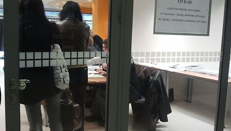 I&scaron;ankstinis balsavimas Vilniaus savivaldybės rūmuose
