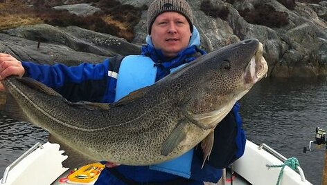 Egidijaus menkės i&scaron; Norvegijos (20,5 ir 13 kg).