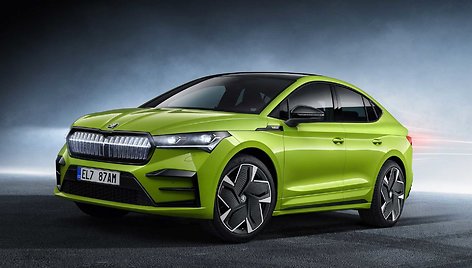 Škoda pristatė didžiausią ir galingiausią elektromobilį Enyaq Coupe RS iV