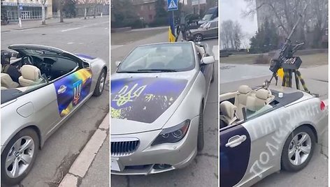 Mykolajivo policija gavo BMW 6 su kulkosvaidžiu