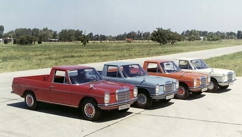 I&scaron; viso Argentinoje pagaminti 1044 tokie 220D pikapai. (Daimler nuotrauka)