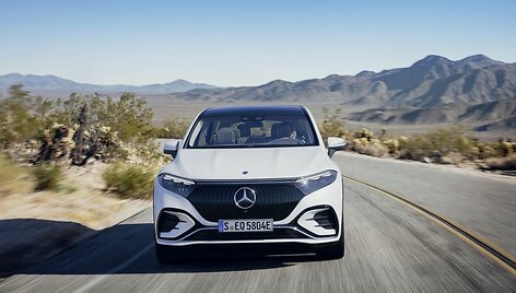 EQS SUV elektrinis visureigis i&scaron; Mercedes EQ