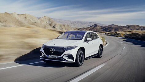 EQS SUV elektrinis visureigis i&scaron; Mercedes EQ