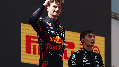F1 lenktynes Barselonoje po Ch.Leclerco Ferrari gedimo laimėjo M.Verstappenas. Antras - S.Perezas. Trečias - G.Russelas.