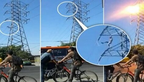 Čilėje elektra nutrenkė apsvaigusį akrobatą-chuliganą