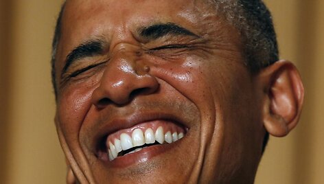 Barackas Obama mėgsta pajuokauti
