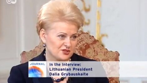 Dalios Grybauskaitės interviu &bdquo;Deutsche Welle&ldquo;