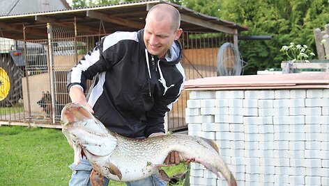 Andriaus S. 15 kg lydeka i&scaron; Nemuno