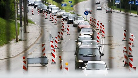 Transporto spūstis Vilniuje po ilgojo savaitgalio