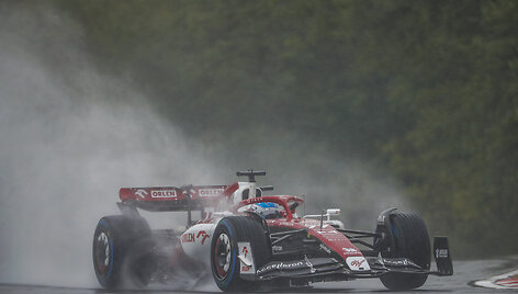 &Scaron;lapios Formulės 1 treniruotės ir sausa kvalifikacija Vengrijos GP
