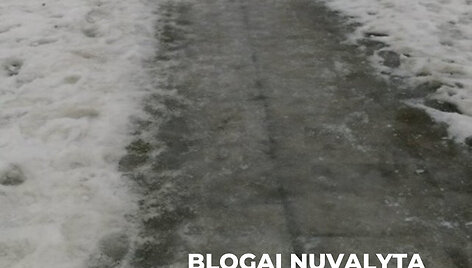 Valomi pėsčiųjų takai Vilniuje