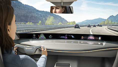 „Scenic View Head-up Display“ prietaisų skydelis