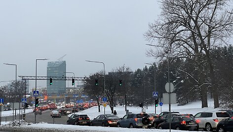 Eismas Vilniuje lijundros metu