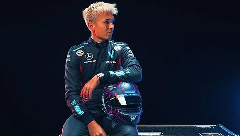 „Williams Racing“ Formulės 1 pilotas Alexas Albonas.