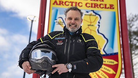 &bdquo;Baltic to Arctic 2&ldquo;: K. Mieliauskas motociklu kirto poliarinį ratą ir papasakojo apie važiavimą &scaron;altyje