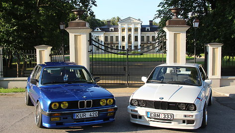 Istorinių BMW gerbėjų renginys„E30fan.lt laiko automobilis“.