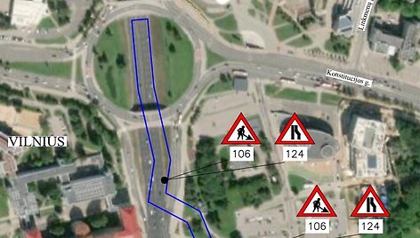 Vilniaus miesto gatves prižiūrinti įmonė &bdquo;Grinda&ldquo; pradeda didelį projektą&nbsp;Geležinio Vilko gatvėje po Konstitucijos žiedu.