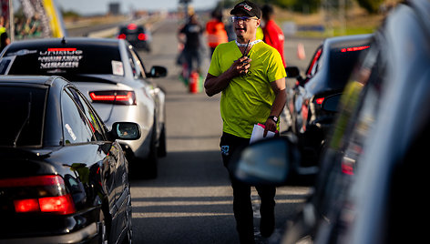 „Ultima8Drag“ traukos varžybų dalyviai Palangos 1006 km lenktynių festivalyje