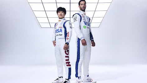 Danielis Ricciardo ir Yuki Tsunoda 