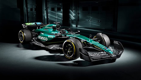 „Aston Martin“ parodė savo 2024-ųjų F1 sezono automobilį 