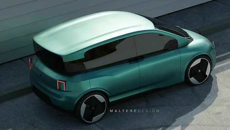 Kaip galėtų atrodyti elektrifikuota XXI a. „Fiat Multipla“