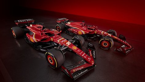 „Ferrari“ pristatė naują F1 bolidą SF-24