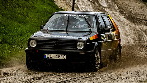Gedimino Ivanausko-Ivanulės startas ralyje Portugalijoje senu „VW Golf“