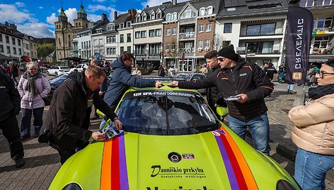 „Porsche Baltic“ komanda Spa 12 val. lenktynių parade