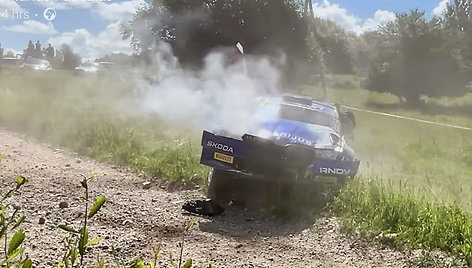 Vaidoto Žalos avarija Rally Žemaitija