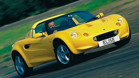 Lotus Elise – labai lengvas ir pakankamai sėkmingas modelis, gamintas 1996-2021 metais. (Gamintojo nuotrauka)