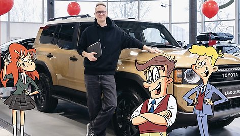 Rašytojas Tomas Dirgėla knygą kurs automobilių apsuptyje