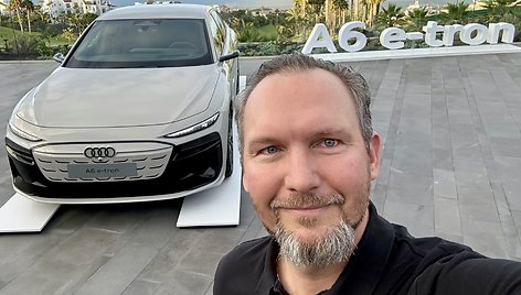 Tadas Ratkevičius Audi A6 e-tron testuose Tenerifėje