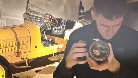 Benedikto Vanago interviu Automuziejuje prie&scaron; i&scaron;vykstant į Dakarą