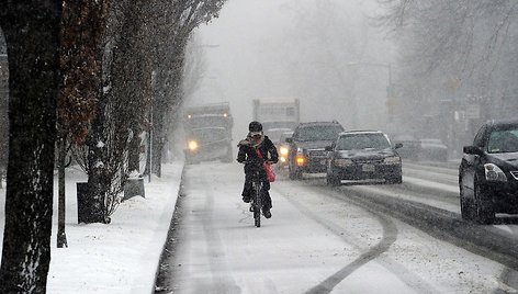 Vašingtoną užgriuvo sniegas