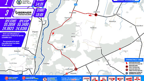 &bdquo;Jusema Rally Ukmergė 2025&ldquo; žemėlapiai