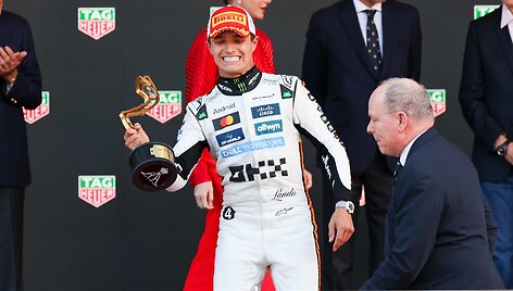 F1 lenktynes Monake laimėjo Lando Norrisas