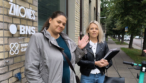 Judumo eksperimentas Vilniuje, dalyvės Asta ir Indrė