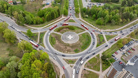 Santari&scaron;kių žiedinėje sankryžoje atidaryta sraigtasparnių aik&scaron;telė