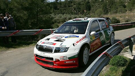 Škoda Fabia WRC 2006 m. Katalonijos ralyje (Gamintojo nuotr.)