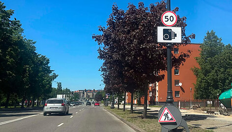 Greičio matuoklis Klaipėdoje