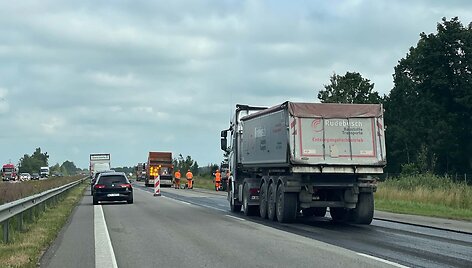 Kelio remontas automagistralėje A1