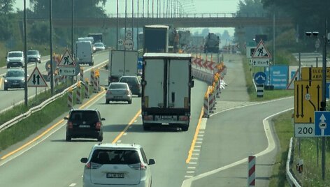 Sektoriniai greičio matuokliai remontuojamuose automagistralės A1 ruožuose