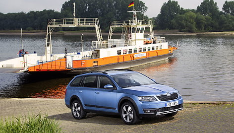 „Skoda Octavia Scout“: antrosios kartos pristatymas Hamburge 2014 m. liepos 18 d. 