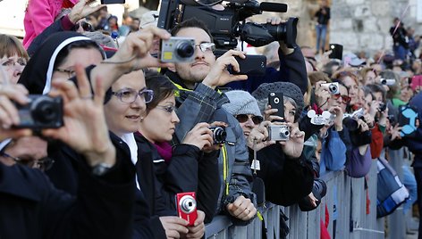 Į Betliejų švęsti Kalėdų atvyko tūkstančiai turistų ir piligrimų