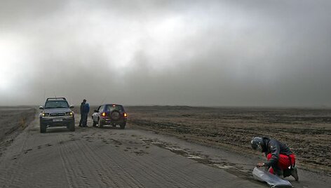 Ugnikalnio pelenų kelionė