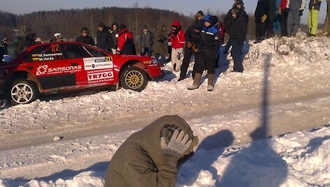 Martyno Samsono ratas neatlaikė &bdquo;Halls Winter Rally&ldquo; i&scaron;bandymų 2012 m.