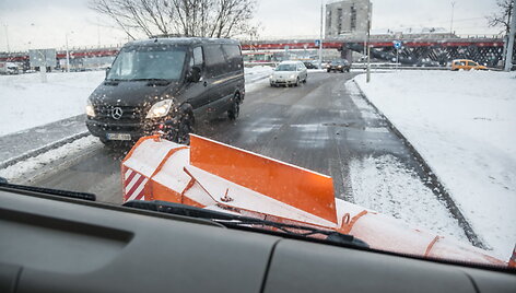 Gatvių barstytuvai Vilniuje